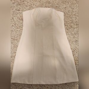 A New Day Cream Strapless Sheath Dress Wedding